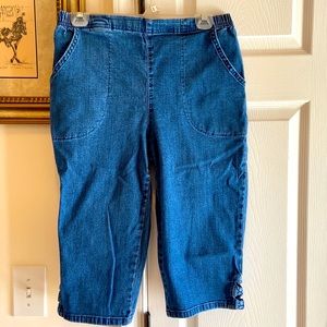 Medium Capri Jeans with Decorative Hem by Croft & Barrow